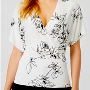NEW! Le Chateau Floral Wrap Style Top